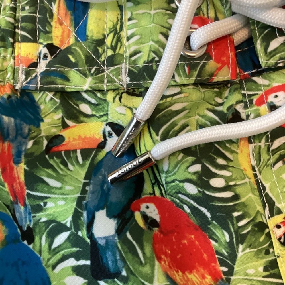 Fun and colorful parrots pattern – Ibiza swim shorts by 2xist - Picture 3 of 11